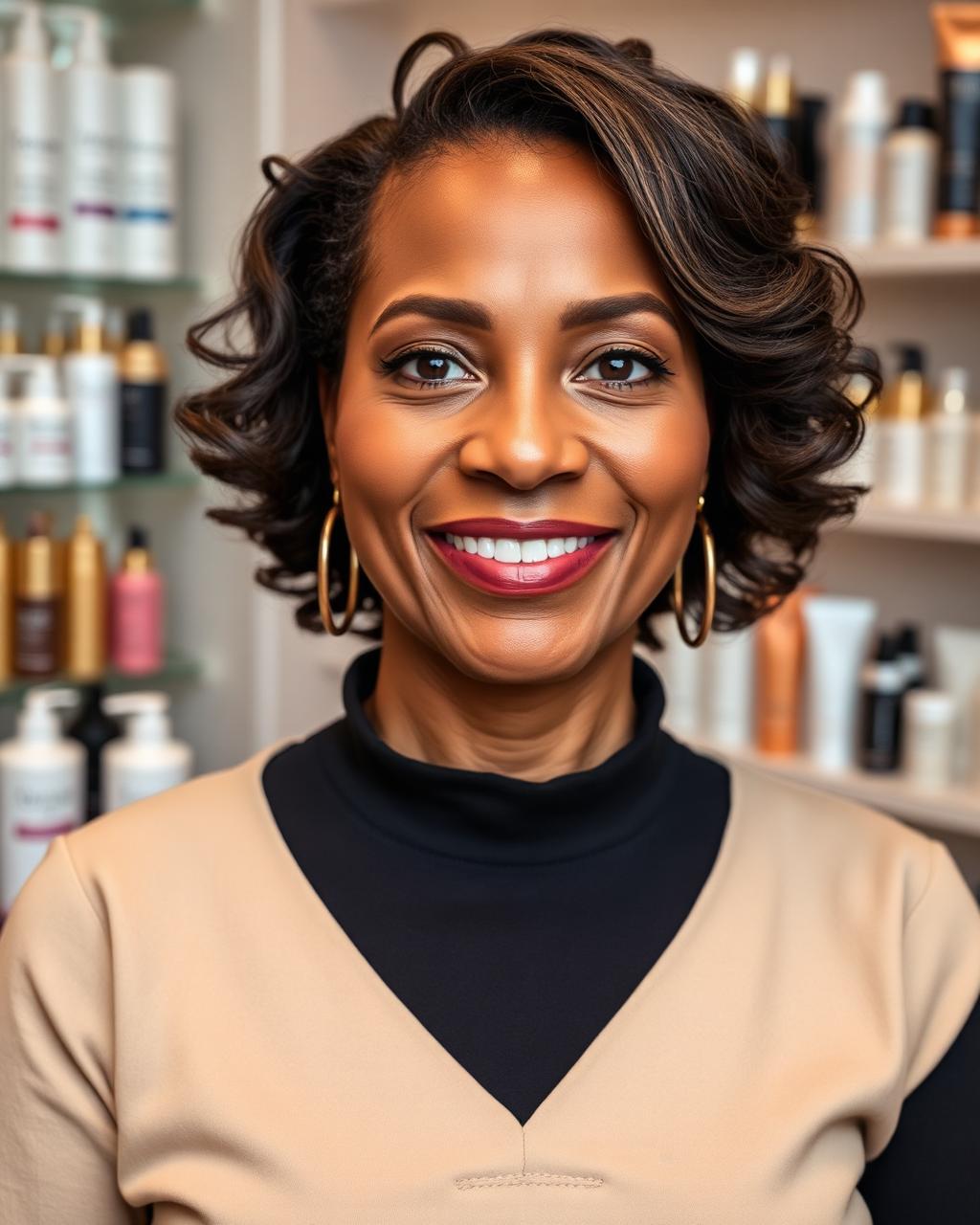 The founder of Angels Beauty Supply in her Twin Cities store