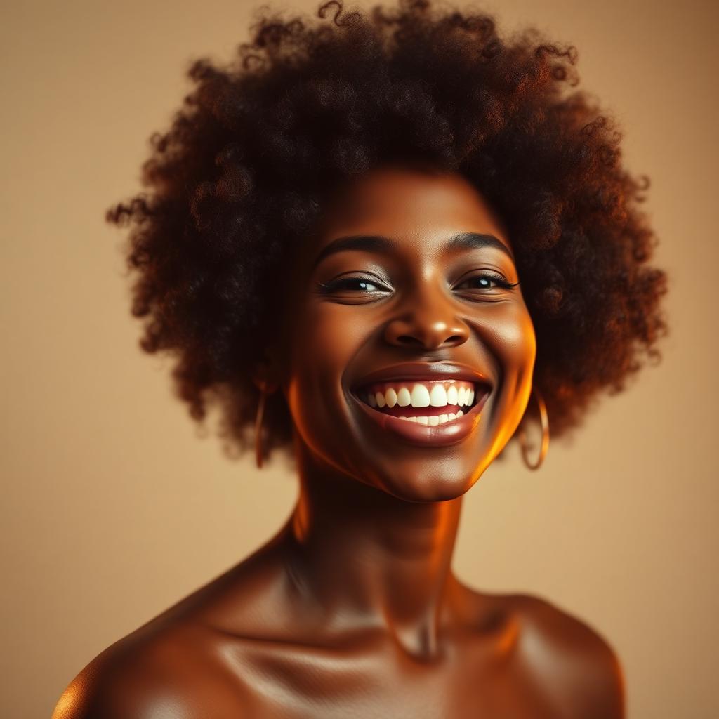 Radiant natural afro