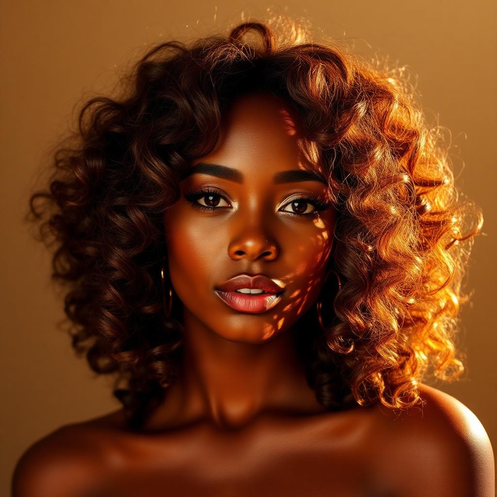 Honey highlight curls