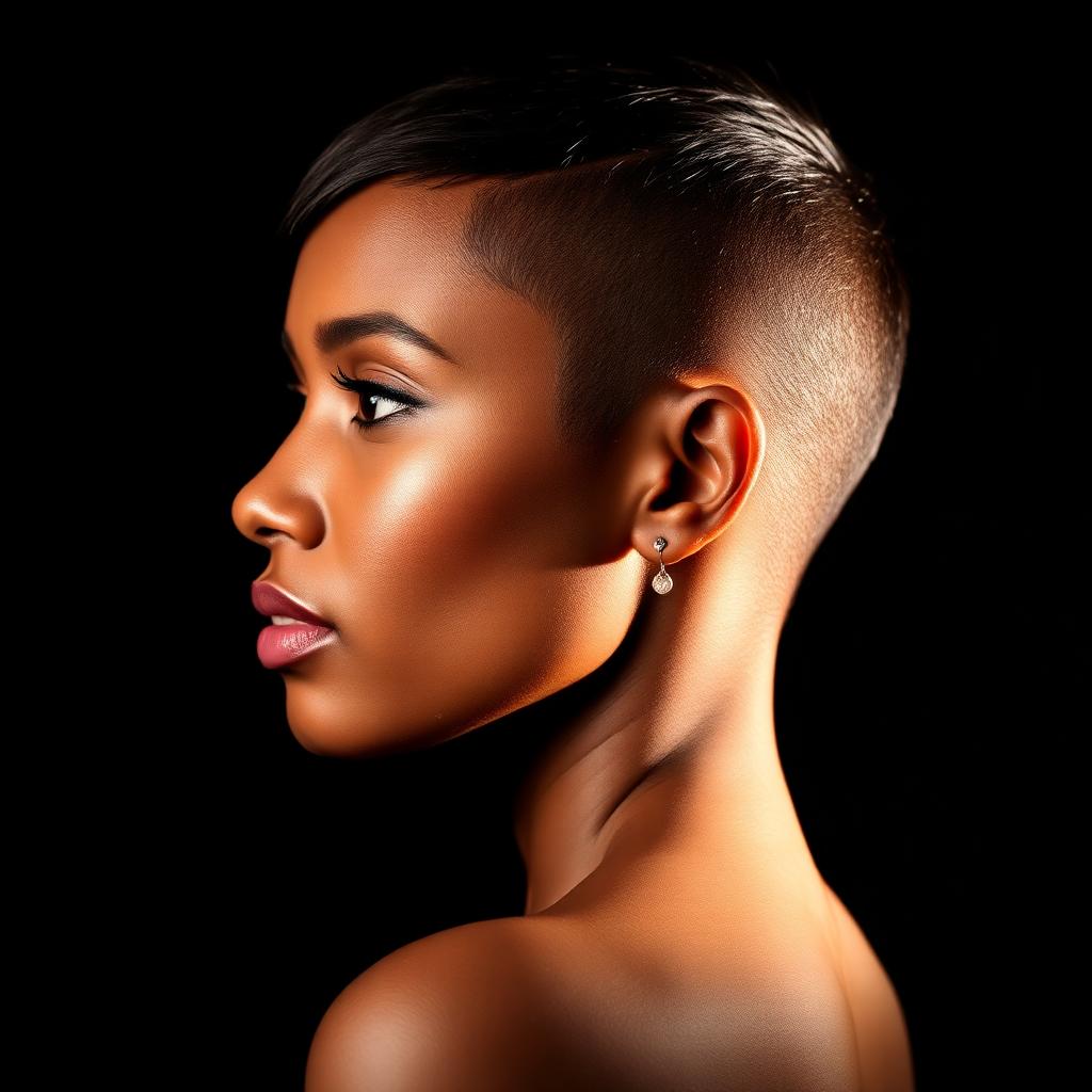Sculpted pixie profile